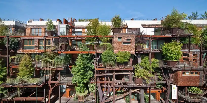 Luciano Pia Green urban treehouse in torino