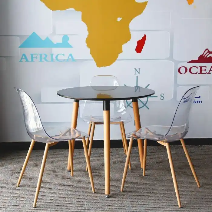 Lucite Transparent Clear Seat Strong Metal Legs