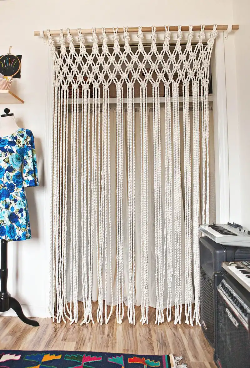 Macrame Curtain DIY