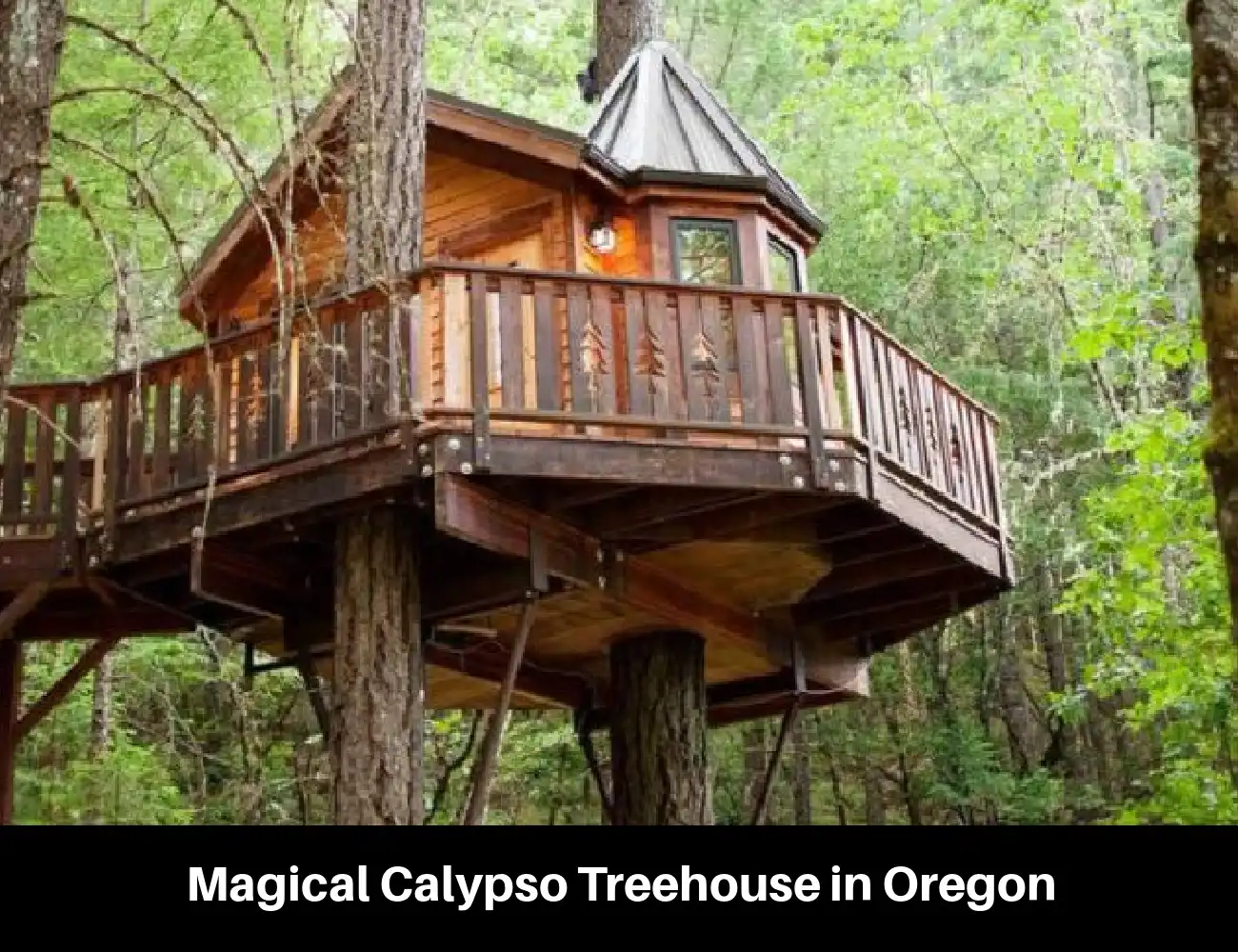 Magical Calypso Treehouse in Oregon