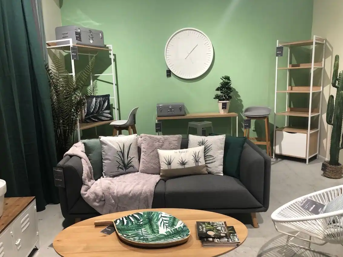 Botanical elements can be found in many of the collections for indoors and out.
