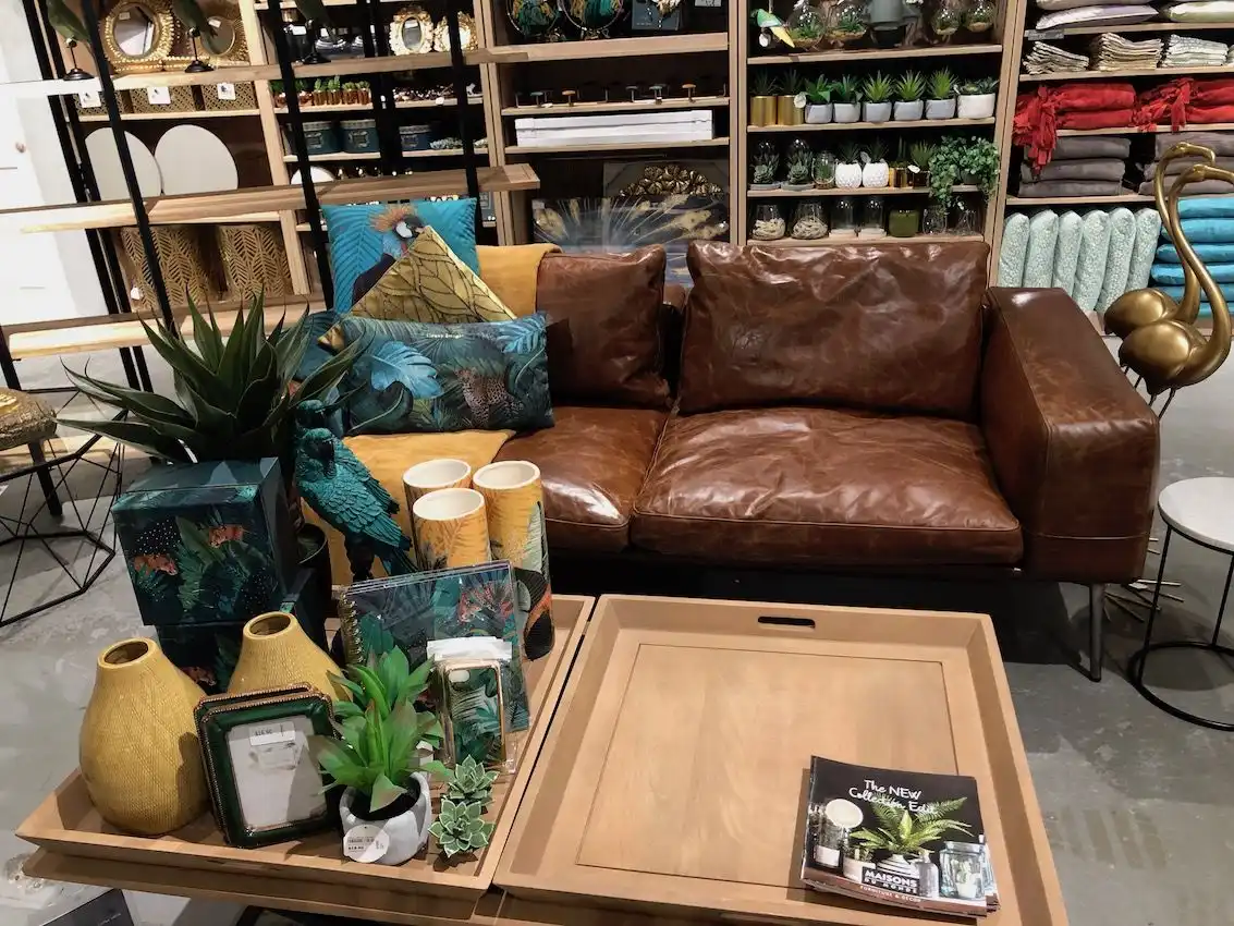 The furniture is all accessorized to inspire your styling.