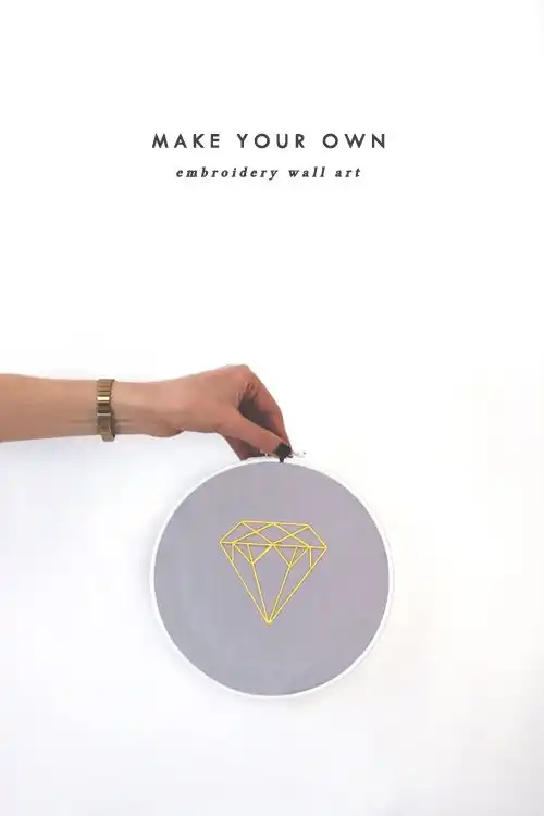 Make your embroidery wall art