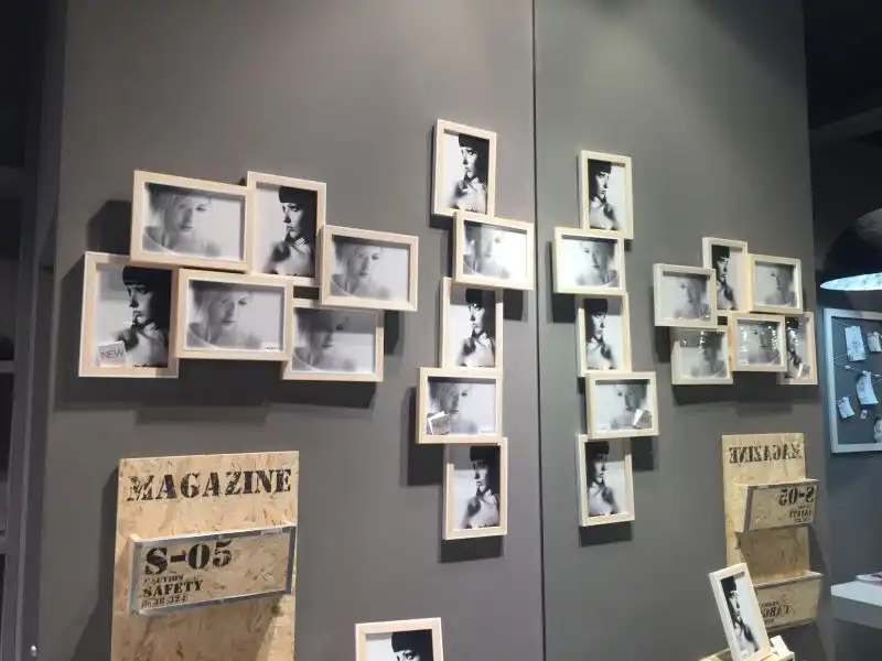 Making a collage with picture frames