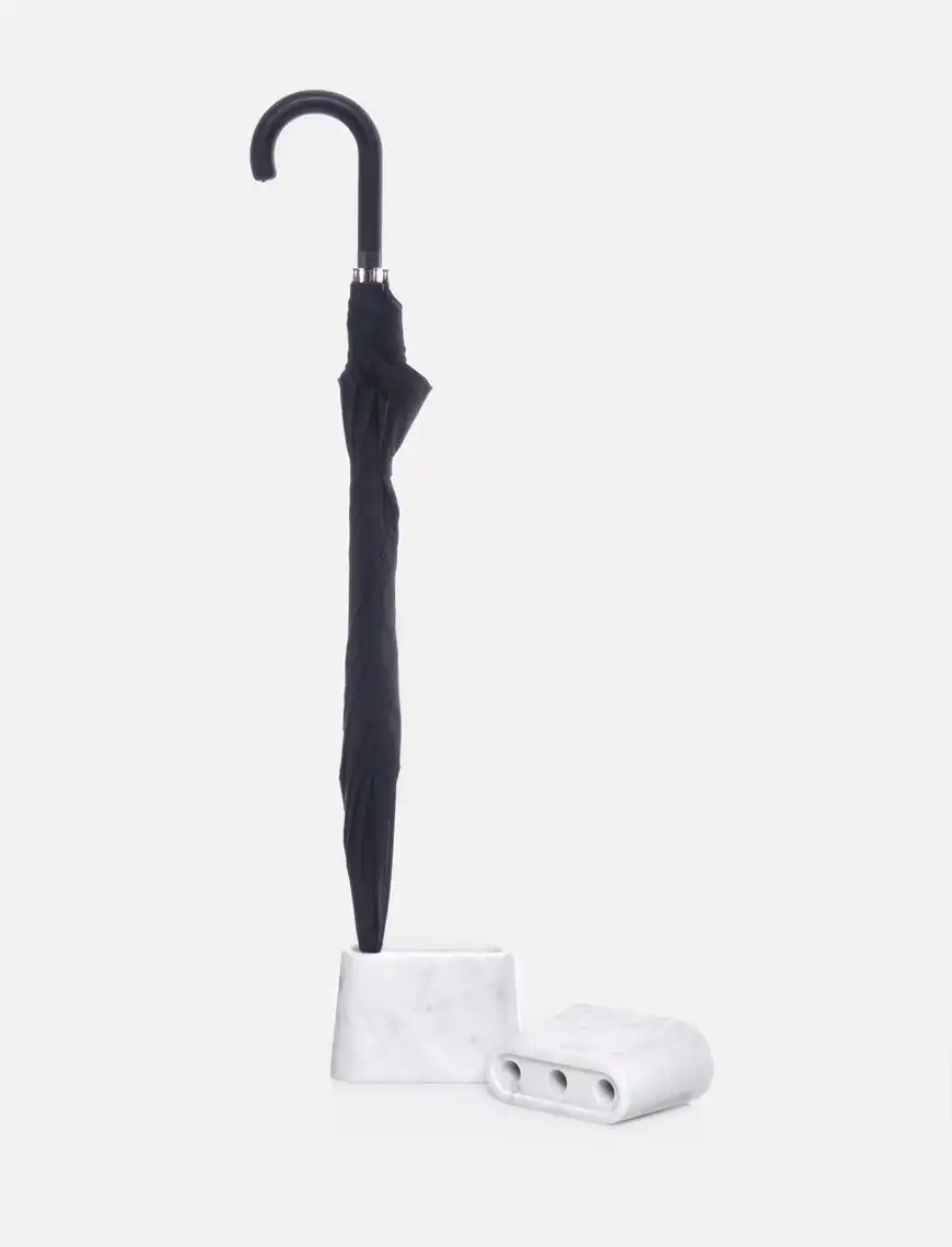 Marble plug umbrella stand
