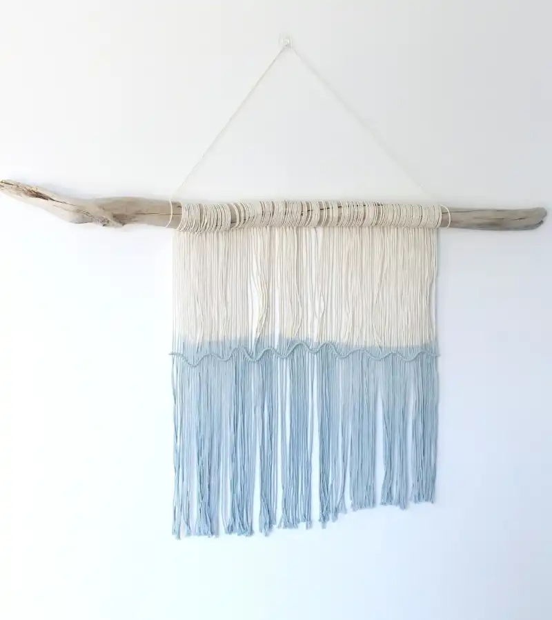 Driftwood and Cotton Cord Wall Art