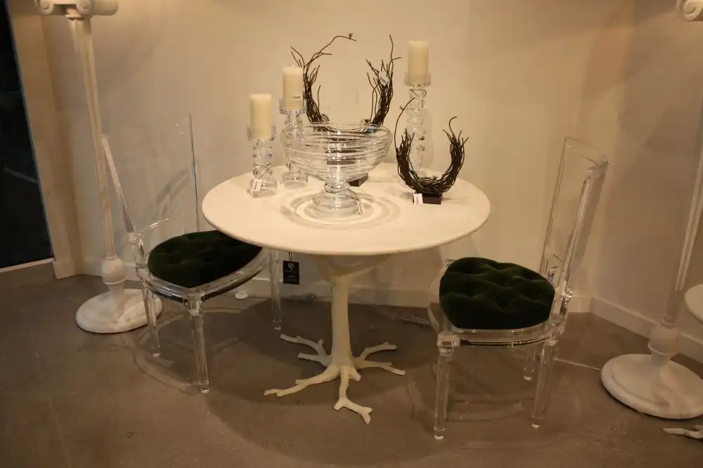 Marilyn Acrylic Side Chair-Black