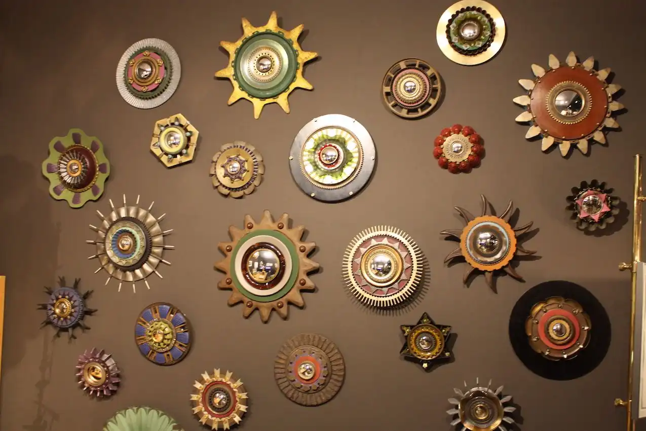 MarkMcDonald wall of found mirrors