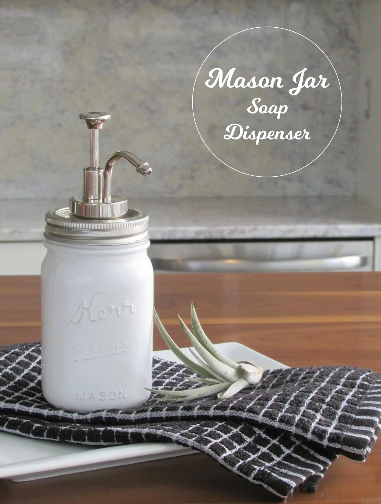 Turn a Mason Jar into a Soap Dispenser