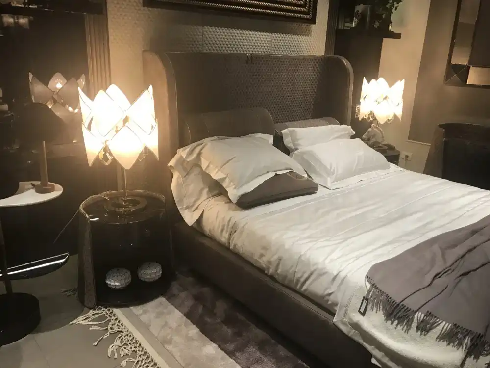 Master bedroom decor winback headboard