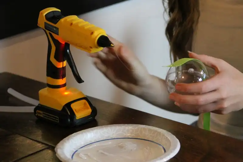 Mellif High Temp Hot Glue Gun Compatible w/ Dewalt Batteries