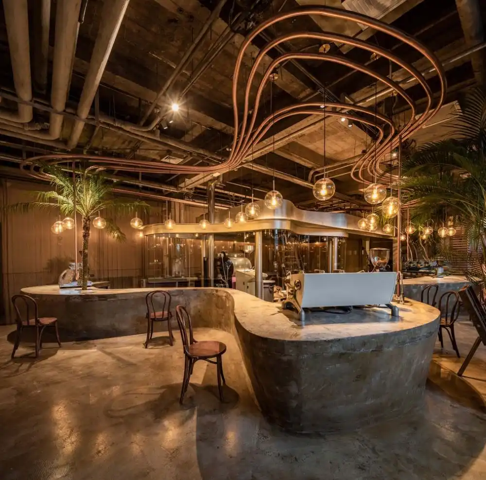 Metal Hands Coffee Renovation by Linkchance Architects