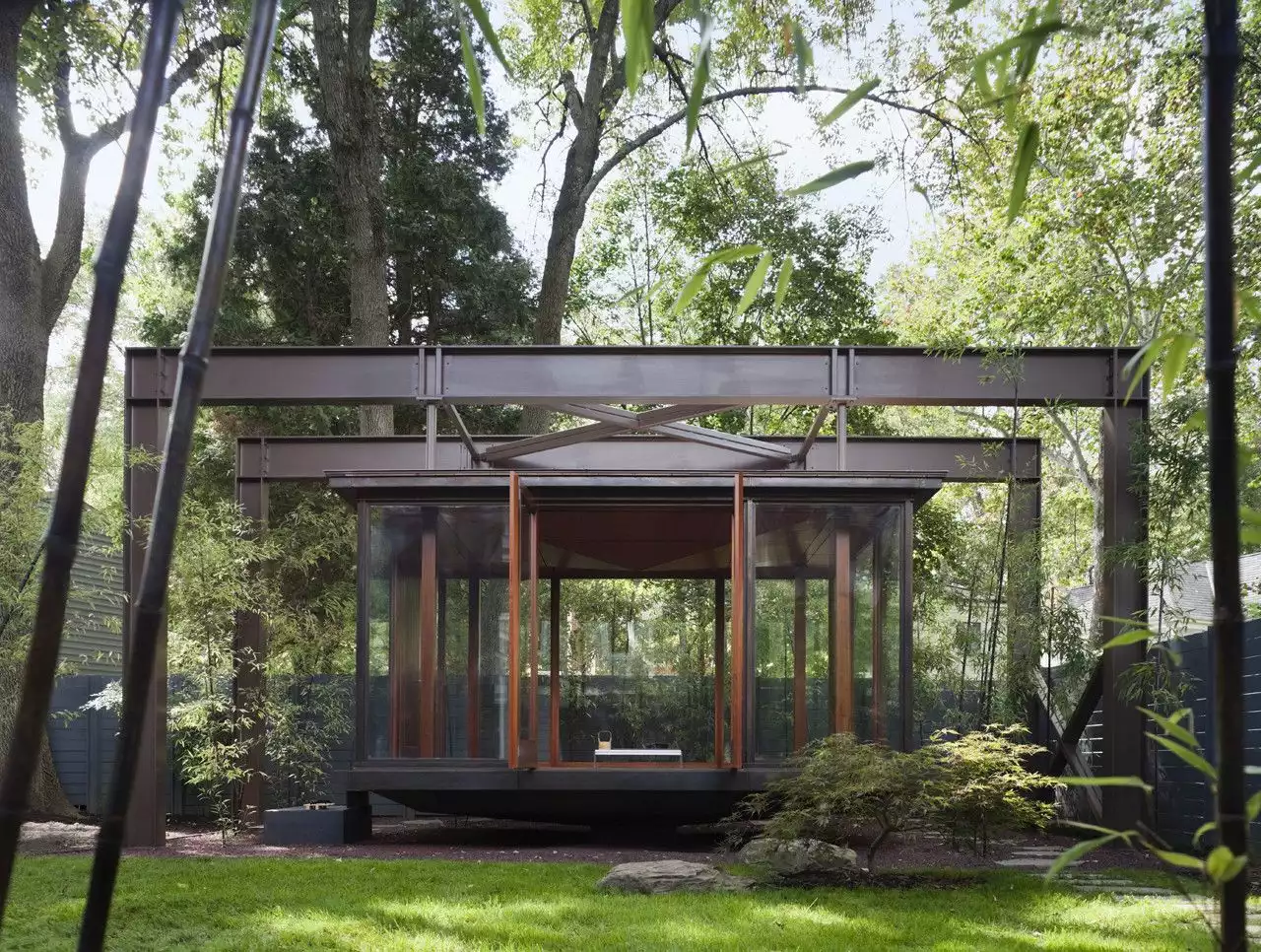 Metalic tea house design