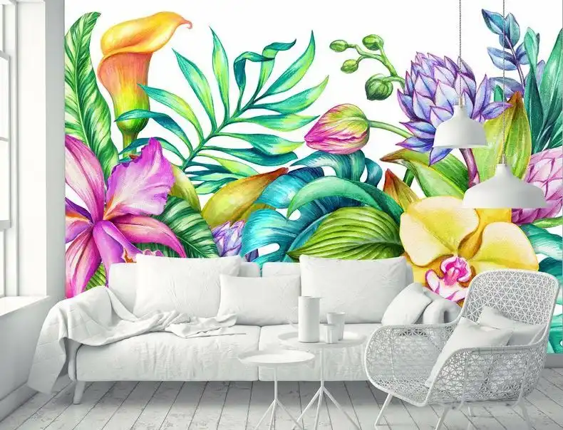 Michigan Removable Paradise Nature Tropical Flowers