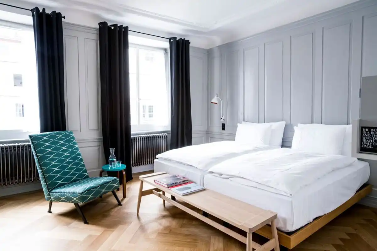 Mid-Century Modern Bedroom Curtains