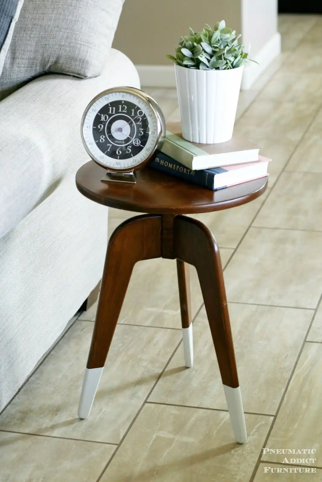 Mid Century Three-legged end tables