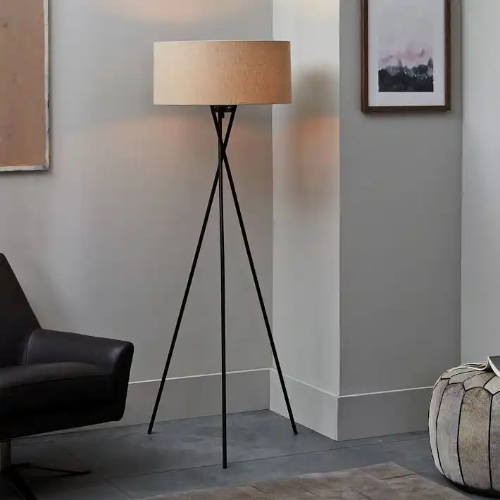 Mid-Century Tripod Floor Lamp
