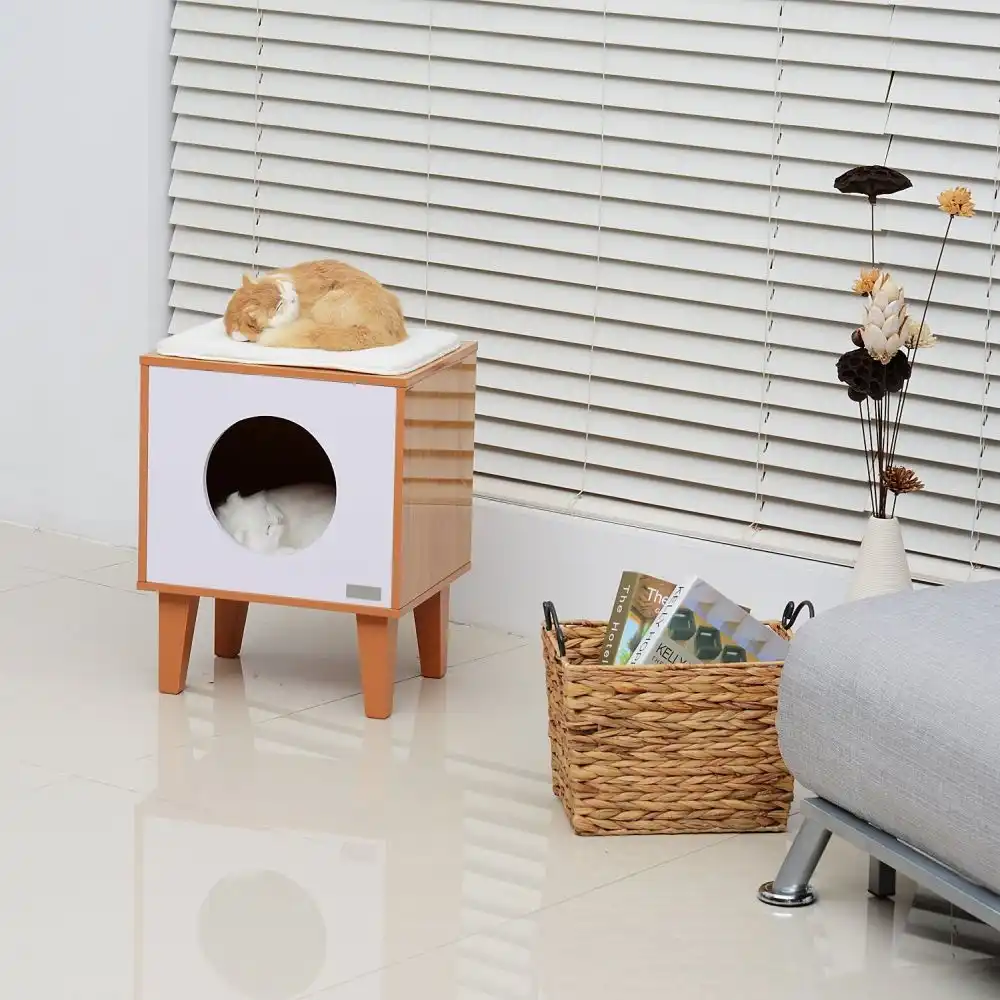 Mid-century Modern Square Cat House