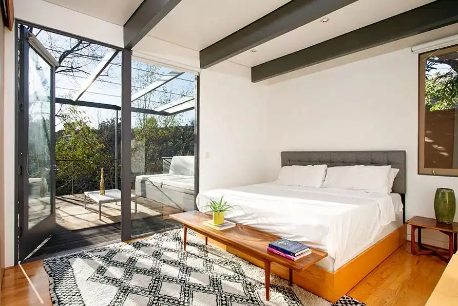 Mid century frame bed