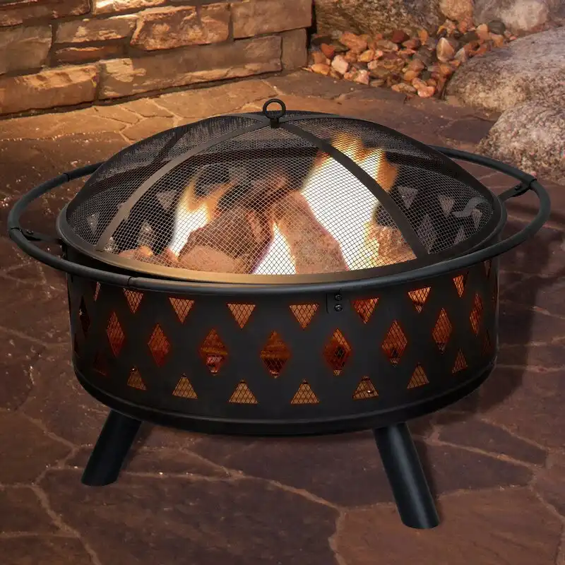 Millwood Steel Wood Burning Outdoor Fire Pit