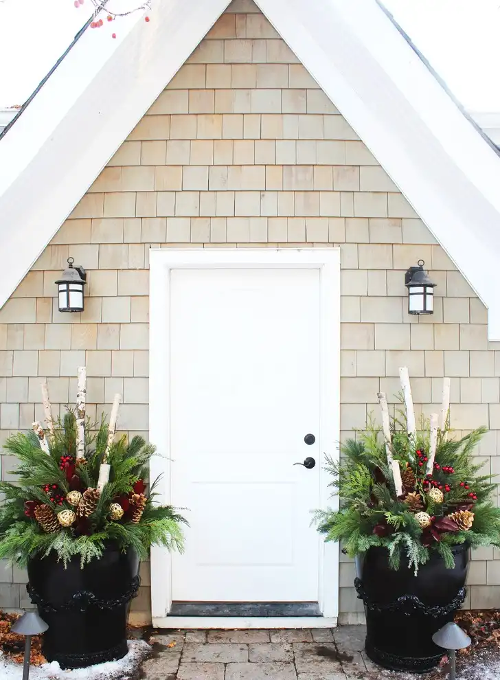 Minimalist Entry Planters