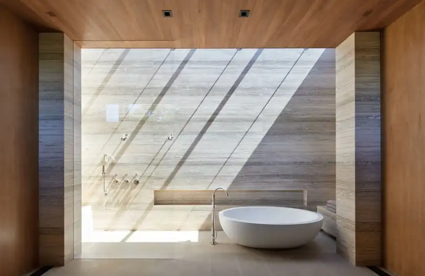 Minimalist Limestone Tile Floors