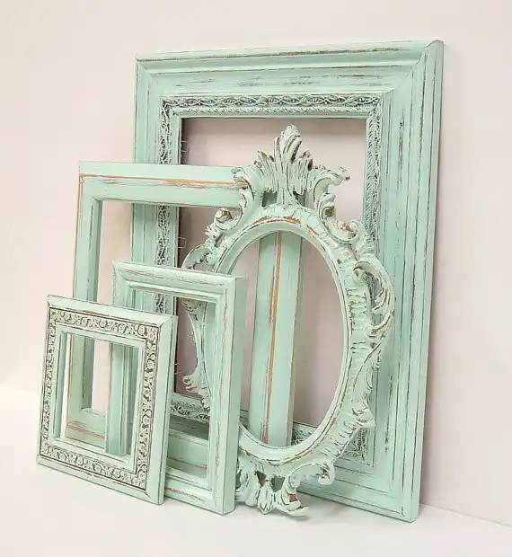 Mint Empty Vintage Frames