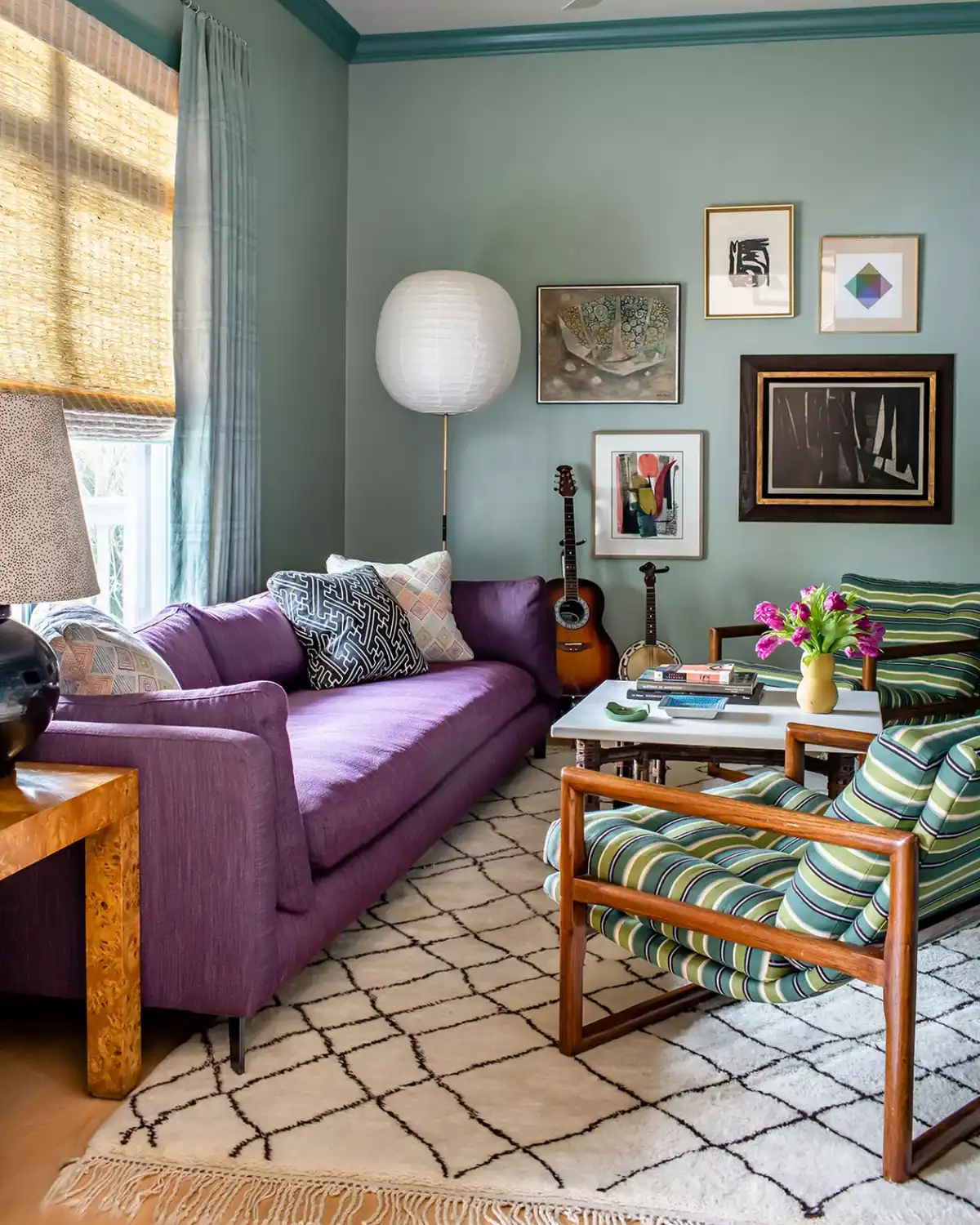 Mint Green and Purple