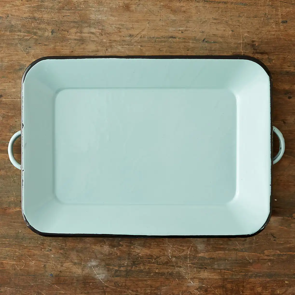 Mint enamel tray