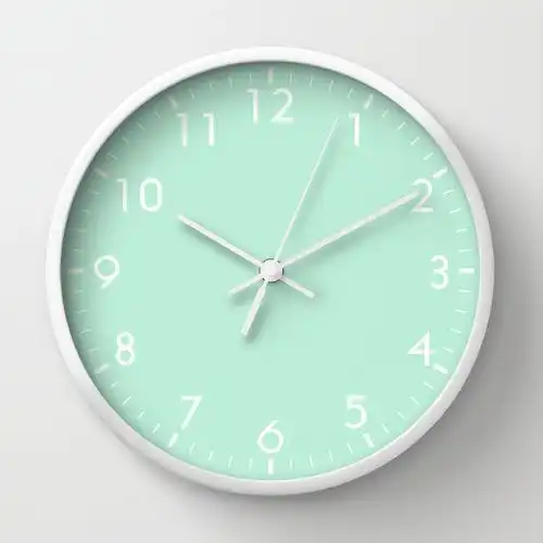 Mint wall clock