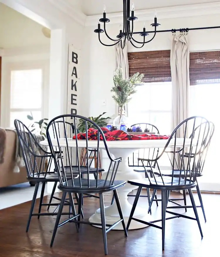 Mixed Dining Room Curtains