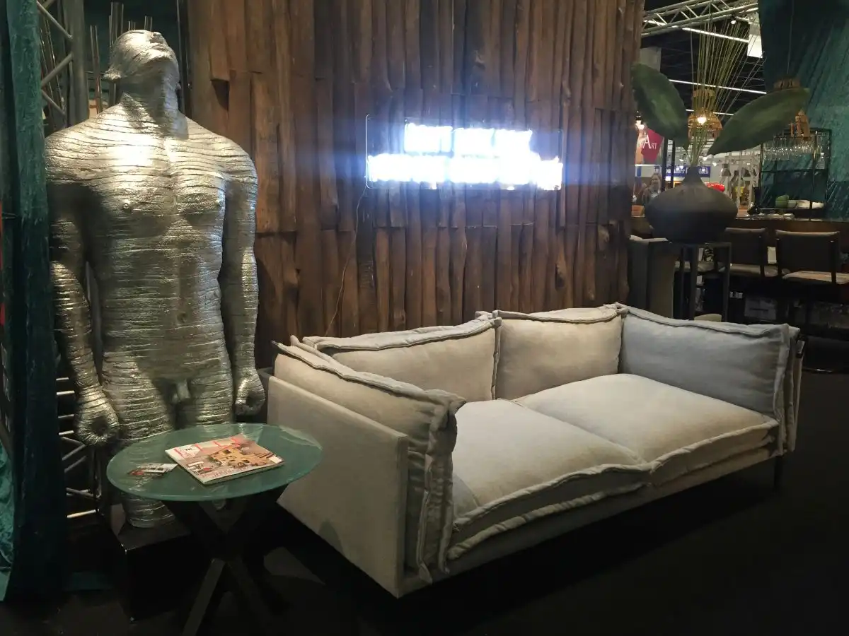 Modern Grey Sofa for Living room - LED Lights