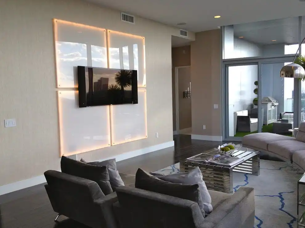 Modern LED light panels for TV
