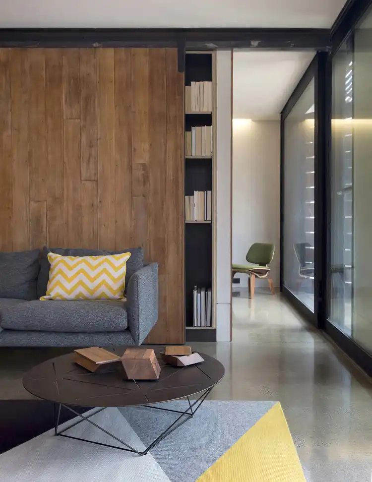 Modern Sliding Barn Door for Bookshelf