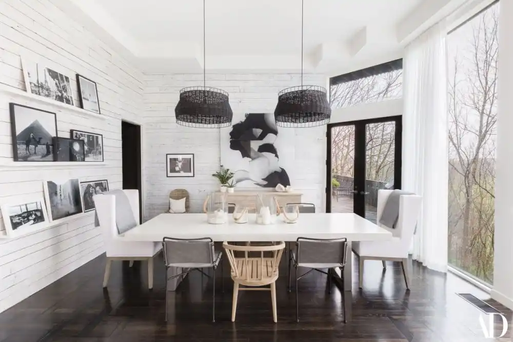 Modern Style Home White accents