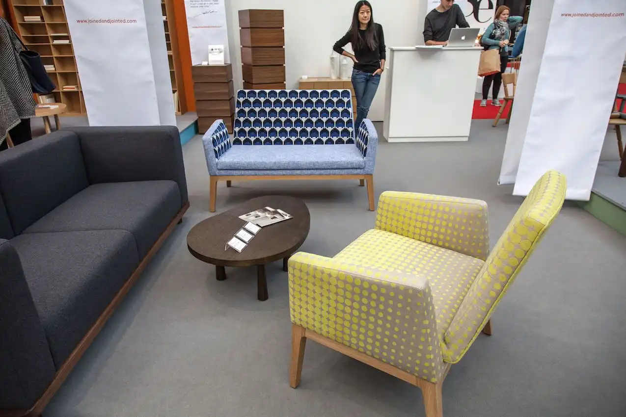 The Trident armchair and small sofa are designed by Simon Pengelly and presented by joinedandjointed.com.