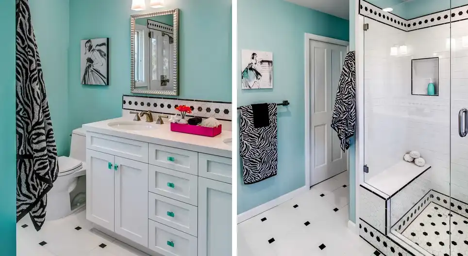 Modern and youtful bathroom design