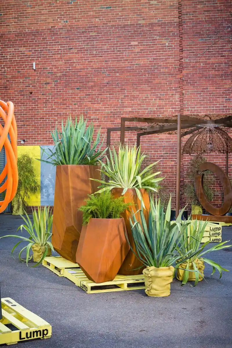 Beautiful Corten Steel Planters Shaped And Inspired By Nature