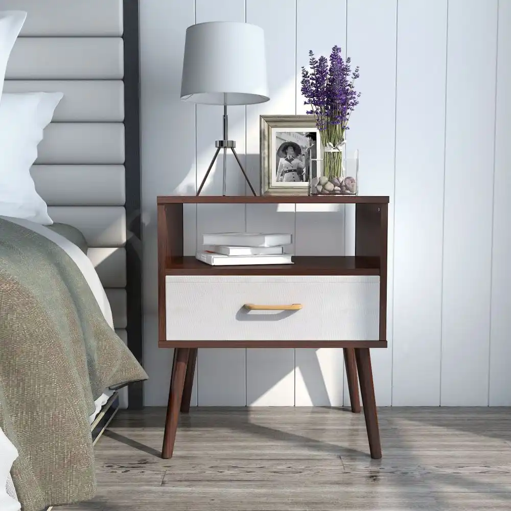 Lifewit nightstand with tapered legs
