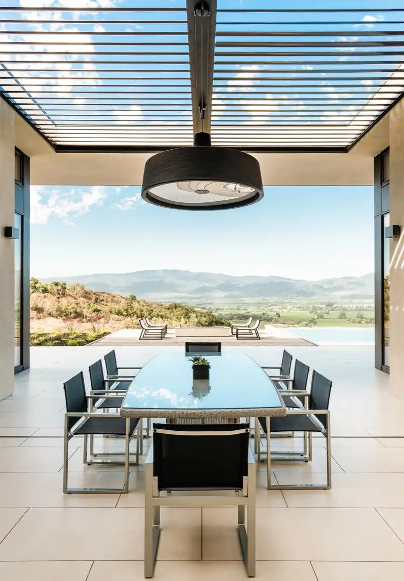 Modern dining with a view California’s Napa Valley