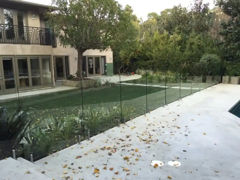 Modern glass fence