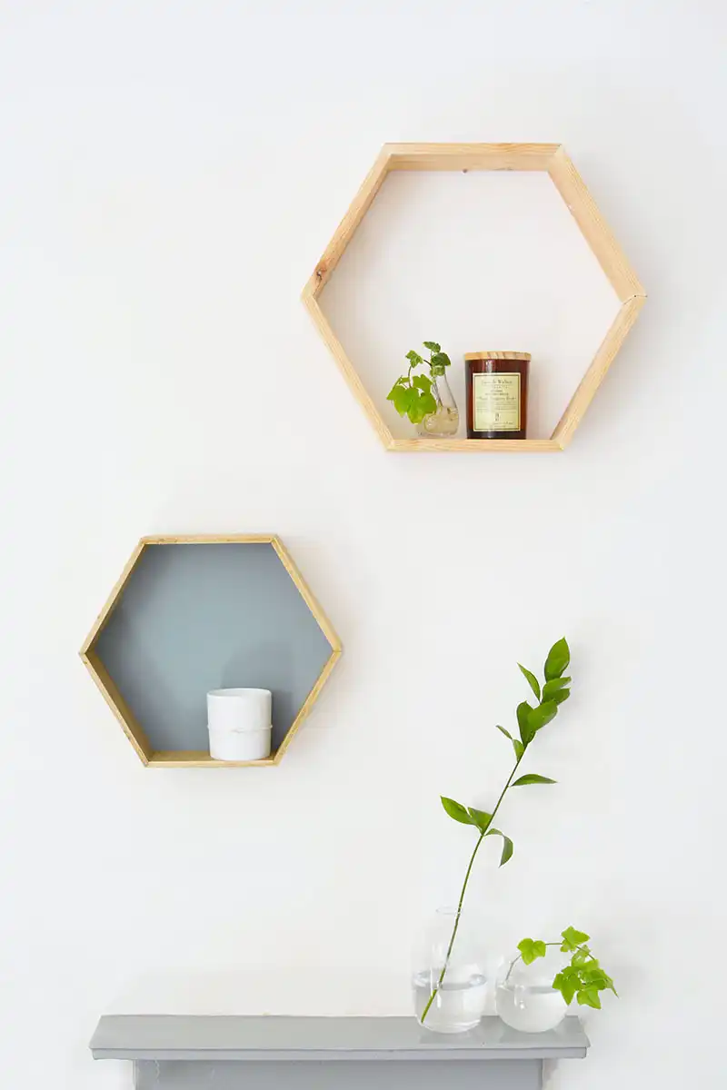Modern honeycomb shelves you can start build