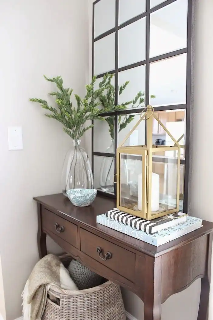 Display a multi-panel mirror