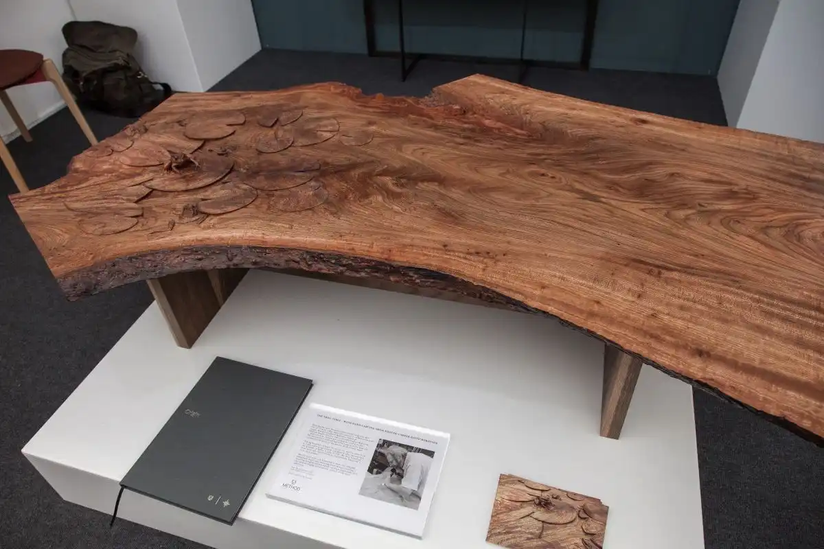 Modern live edge coffee table