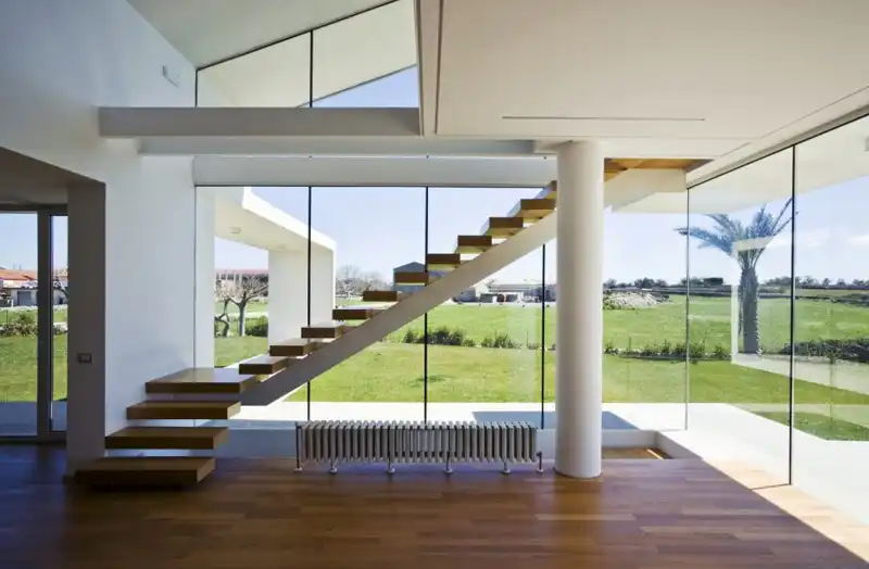 Modern stairs in Sicily house