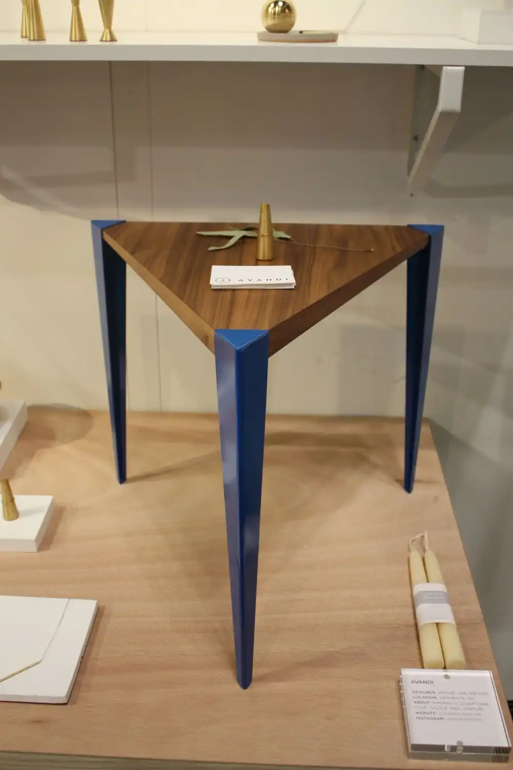 Modern triangle coffee table side table