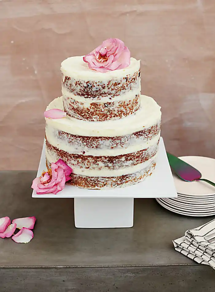 Modern white cake stand