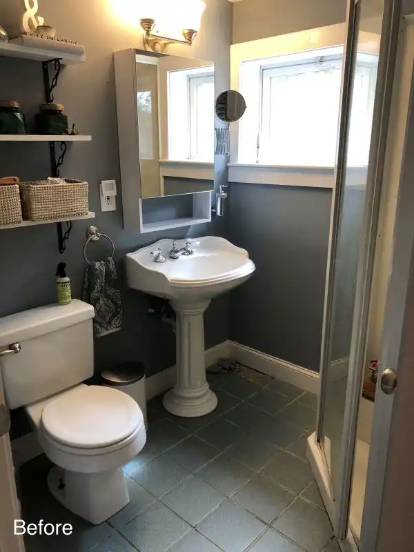 Modern with a hint of rustic remodel before