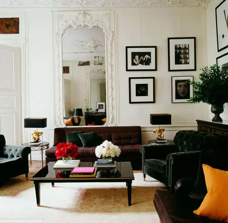 Molding mirror frame