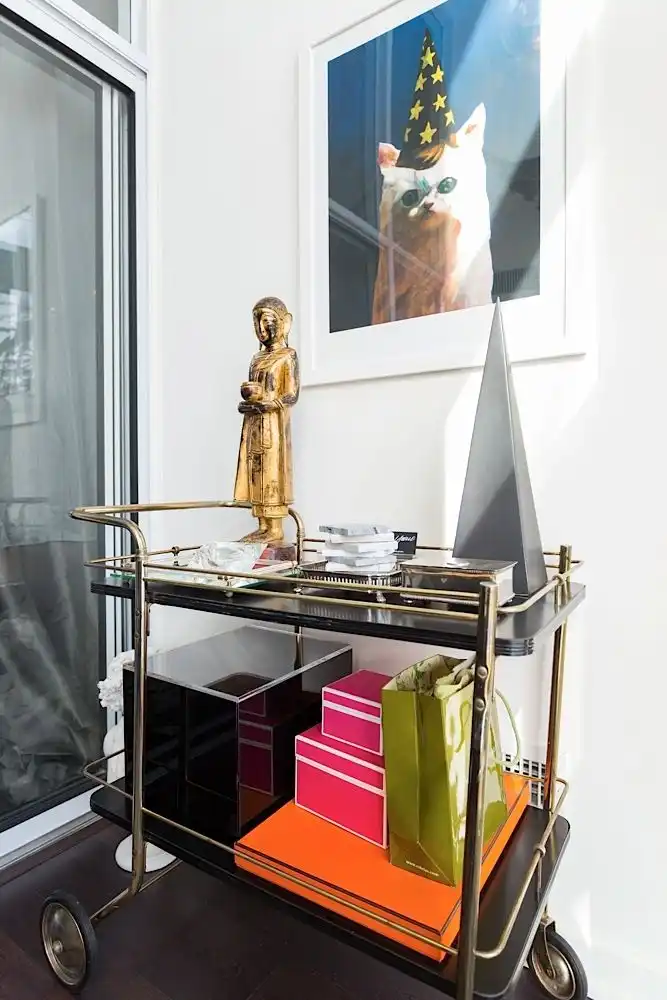 Montana Labelle Uptown Loft Design Bar Cart